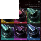 Fingernail Nail Polish Set: Holographic Metallic Lacquer Air Dry - SS69