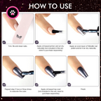 Fingernail Nail Polish Set: Holographic Metallic Lacquer Air Dry - SS69