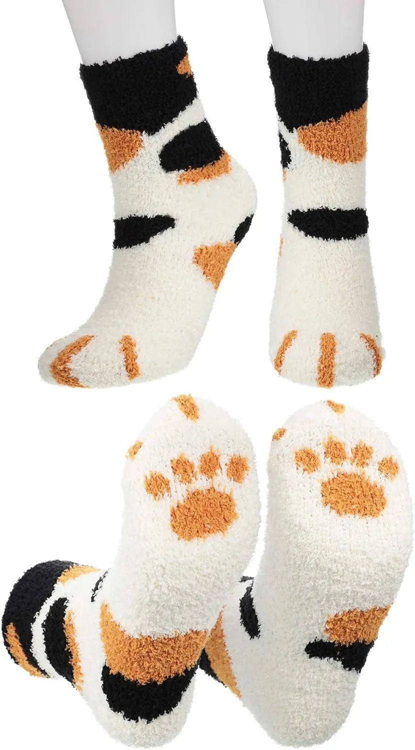Fluffy Cat Paw Socks - Winter Edition - SS69
