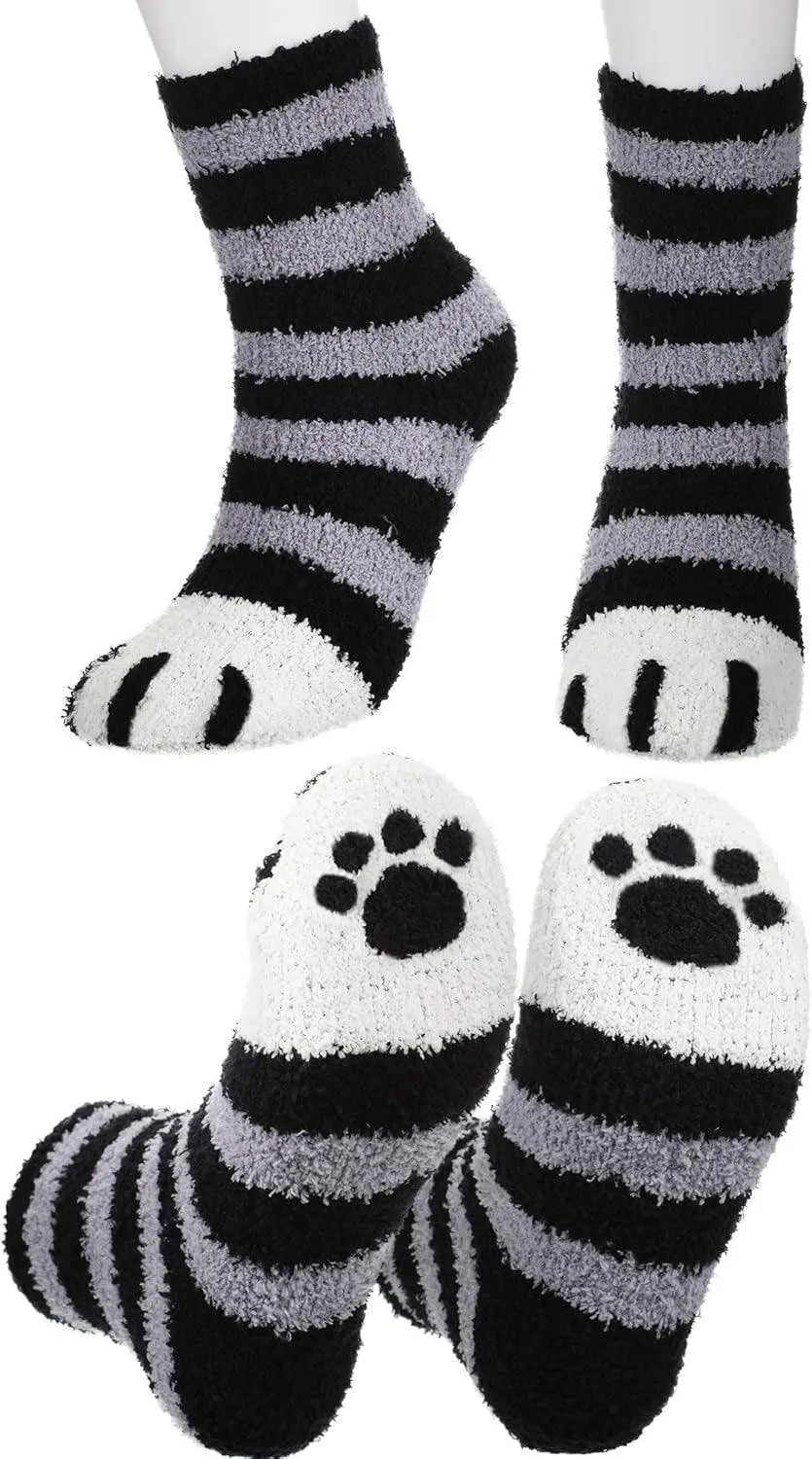 Fluffy Cat Paw Socks - Winter Edition - SS69