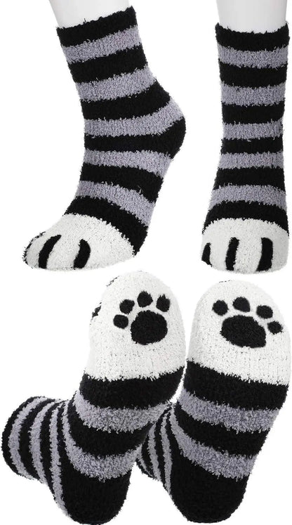 Fluffy Cat Paw Socks - Winter Edition - SS69
