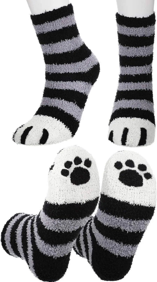 Fluffy Cat Paw Socks - Winter Edition - SS69