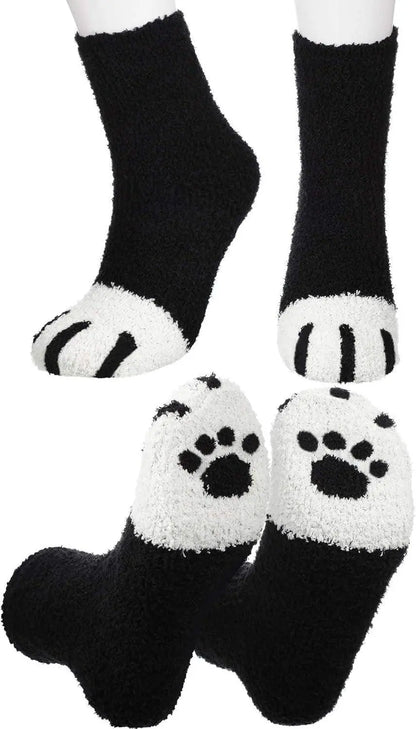 Fluffy Cat Paw Socks - Winter Edition - SS69