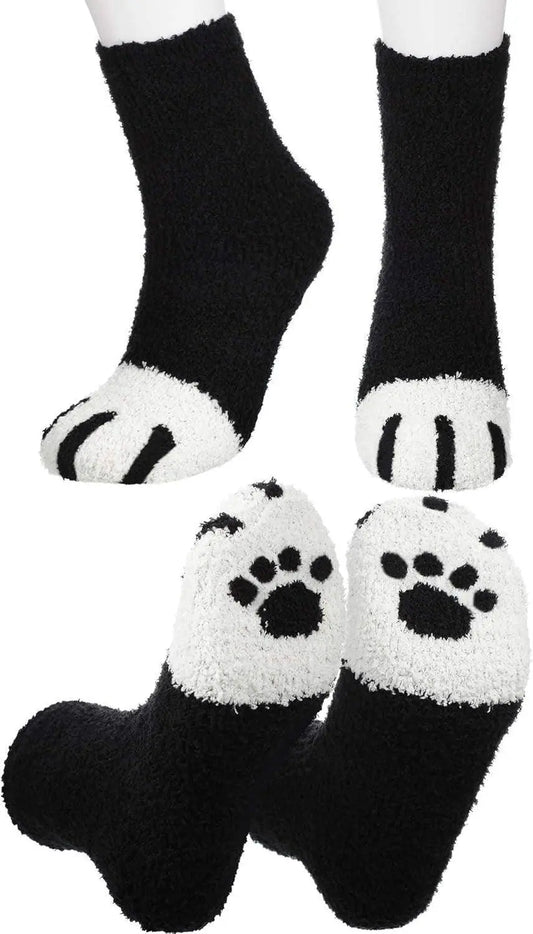 Fluffy Cat Paw Socks - Winter Edition - SS69