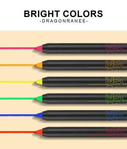 Fluorescence Blue Eyeliner Gel Waterproof Luminous UV Light Neon Eyeliner Pen Yellow White Longlasting Eye Shadow Cream Makeups SS69