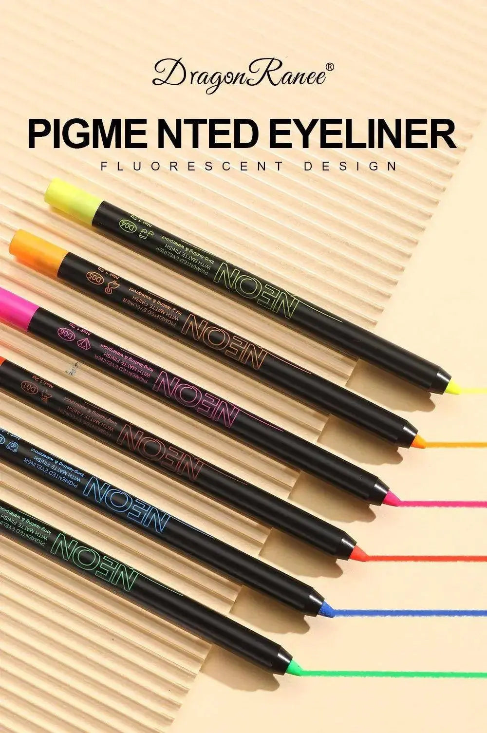 Fluorescence Blue Eyeliner Gel Waterproof Luminous UV Light Neon Eyeliner Pen Yellow White Longlasting Eye Shadow Cream Makeups SS69