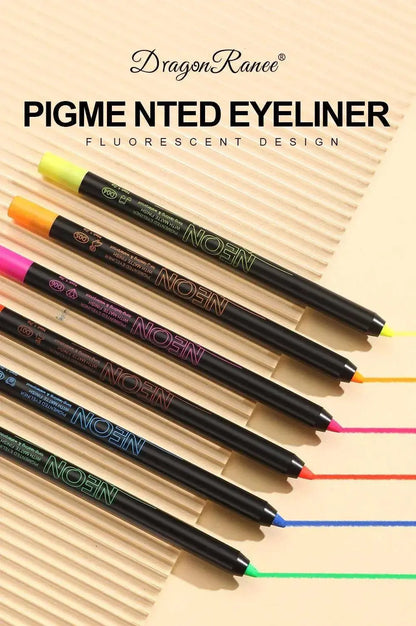 Fluorescence Blue Eyeliner Gel Waterproof Luminous UV Light Neon Eyeliner Pen Yellow White Longlasting Eye Shadow Cream Makeups SS69