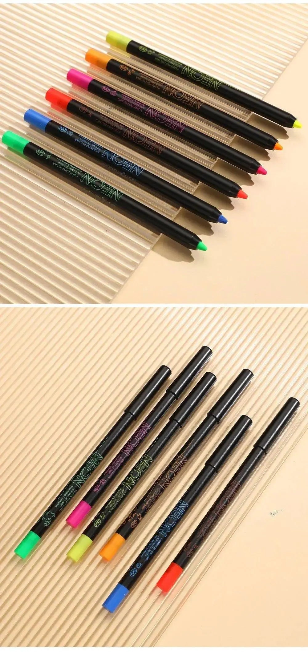 Fluorescence Blue Eyeliner Gel Waterproof Luminous UV Light Neon Eyeliner Pen Yellow White Longlasting Eye Shadow Cream Makeups SS69