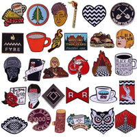 Funny TV Twin Peaks Badges Enamel Pin Brooch Cute Anime Lapel Pins for Backpacks Brooches Fashion Jewelry Accessories Gifts SS69