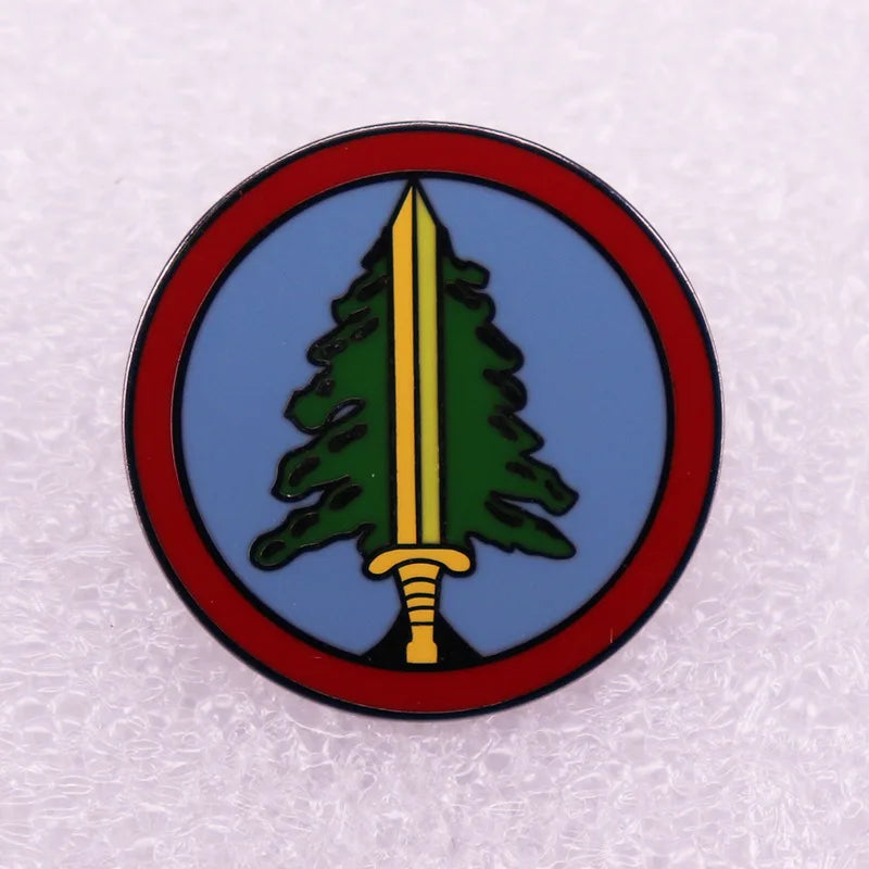 Funny TV Twin Peaks Badges Enamel Pin Brooch Cute Anime Lapel Pins for Backpacks Brooches Fashion Jewelry Accessories Gifts SS69