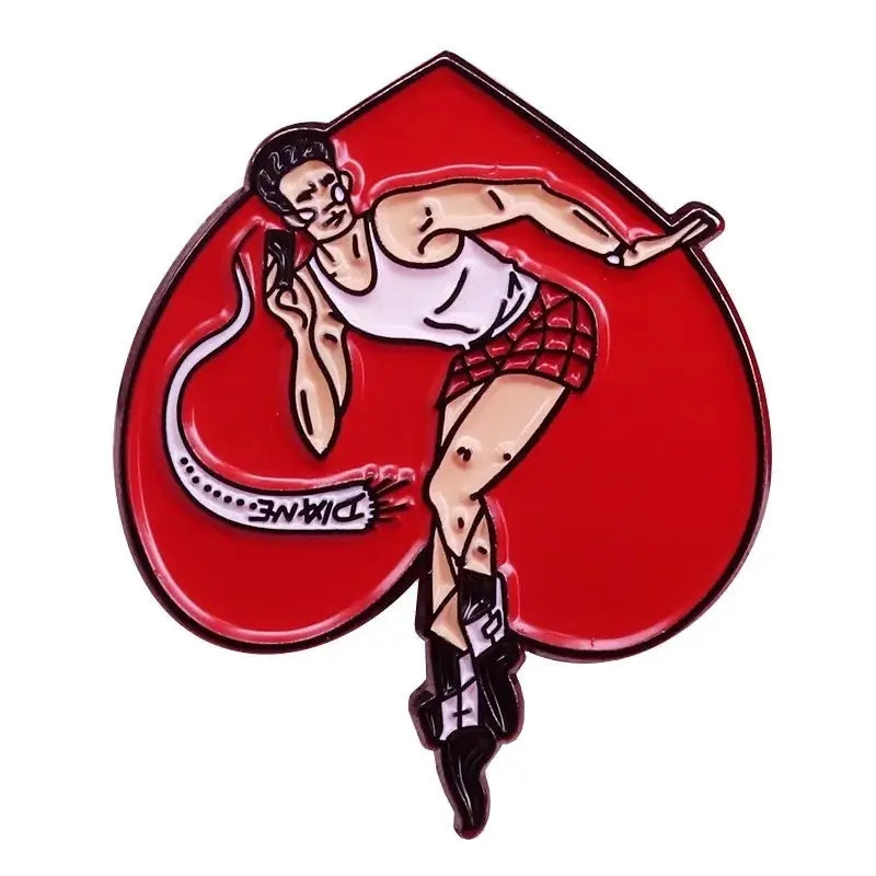 Funny TV Twin Peaks Badges Enamel Pin Brooch Cute Anime Lapel Pins for Backpacks Brooches Fashion Jewelry Accessories Gifts SS69 7.69 5