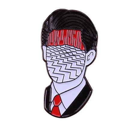Funny TV Twin Peaks Badges Enamel Pin Brooch Cute Anime Lapel Pins for Backpacks Brooches Fashion Jewelry Accessories Gifts SS69 6.69 7