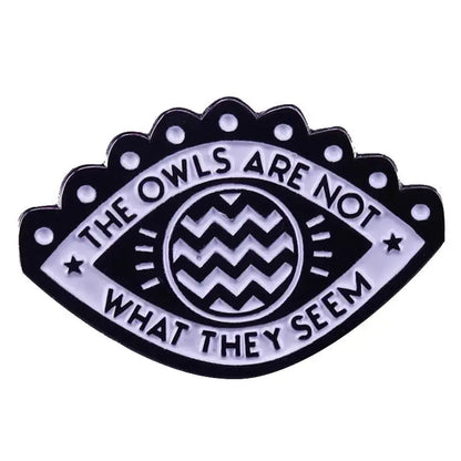Funny TV Twin Peaks Badges Enamel Pin Brooch Cute Anime Lapel Pins for Backpacks Brooches Fashion Jewelry Accessories Gifts SS69 7.69 14