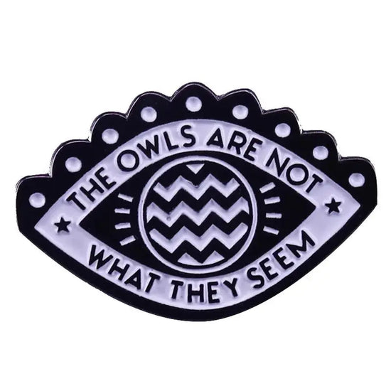 Funny TV Twin Peaks Badges Enamel Pin Brooch Cute Anime Lapel Pins for Backpacks Brooches Fashion Jewelry Accessories Gifts SS69 7.69 14