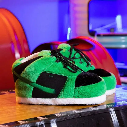 Funny Tiktok chubby cotton slippers Indoor home floor plush shoes for men and women lovers SS69 25.69 D