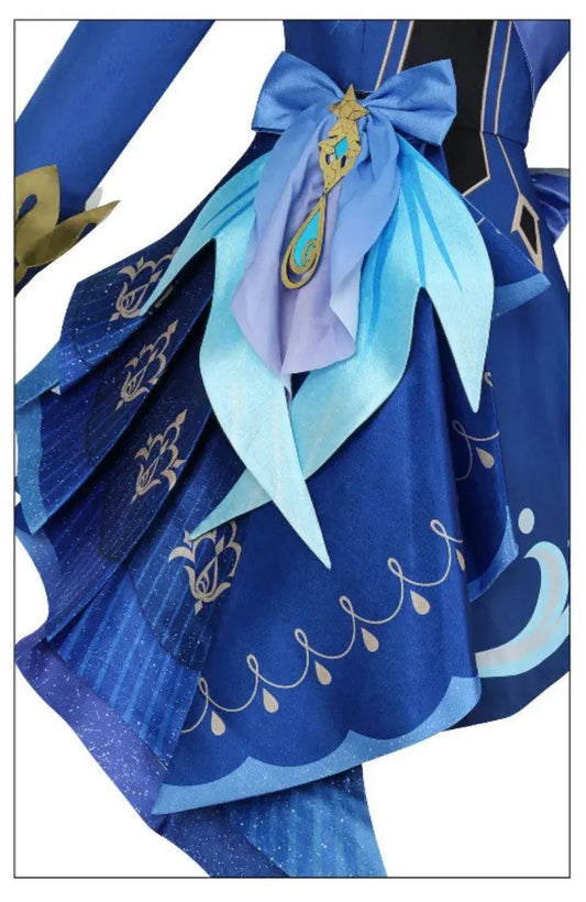 Furina Cosplay Costume Wig Hair Impact Fontaine Focalors with Hat Black Suits High Heel Cosplay Shoes for Women Outfits - SS69