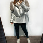 GO BALLISTIC YA Ladies' Genuine Leather Jacket with Fur Sleeve Women's Natural Lambskin Outfit SS69