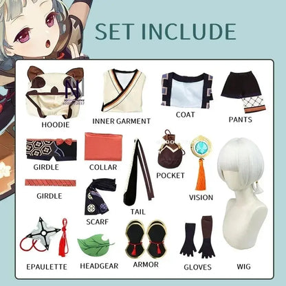 Game Genshin Impact Sayu Cosplay Costume Adult Carnival Uniform Wig Anime Halloween Party Costumes Masquerade for Women Outfits SS69