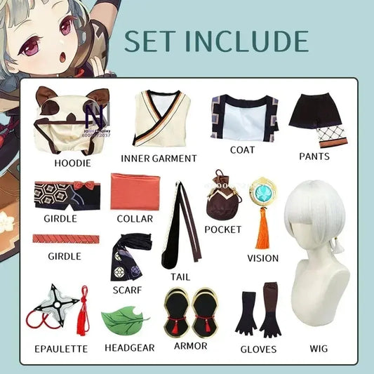 Game Genshin Impact Sayu Cosplay Costume Adult Carnival Uniform Wig Anime Halloween Party Costumes Masquerade for Women Outfits SS69