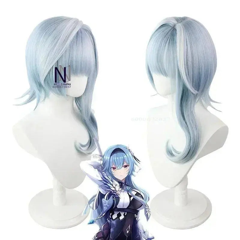Genshin Impact Eula Cosplay Costume Adult Carnival Uniform Wig Anime Halloween Party Costumes for Women Game Character Outfits SS69