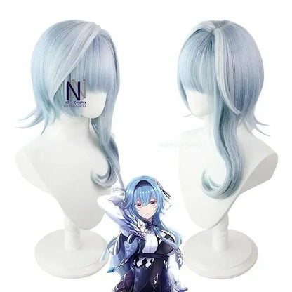 Genshin Impact Eula Cosplay Costume Adult Carnival Uniform Wig Anime Halloween Party Costumes for Women Game Character Outfits SS69