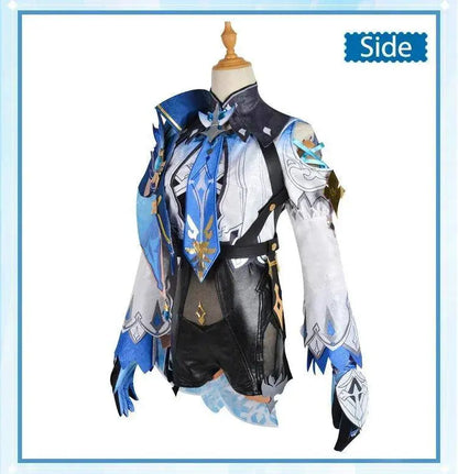 Genshin Impact Eula Cosplay Costume Adult Carnival Uniform Wig Anime Halloween Party Costumes for Women Game Character Outfits SS69