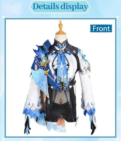 Genshin Impact Eula Cosplay Costume Adult Carnival Uniform Wig Anime Halloween Party Costumes for Women Game Character Outfits SS69