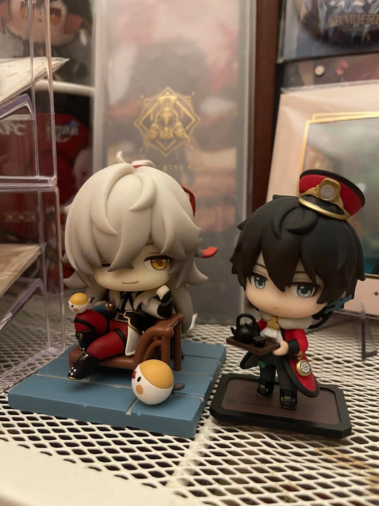 Genuine MiHoYo Official Game Honkai Star Rail JingYuan Q Figures Garage Kits Seele Pathfinder Model Bronya Birthday Gifts SS69