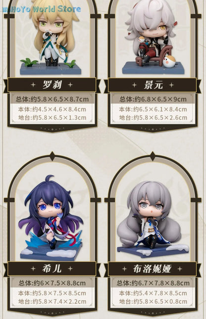 Genuine MiHoYo Official Game Honkai Star Rail JingYuan Q Figures Garage Kits Seele Pathfinder Model Bronya Birthday Gifts SS69