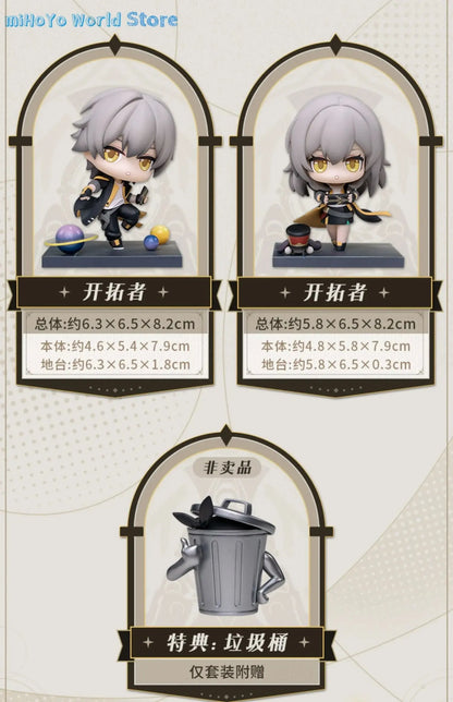 Genuine MiHoYo Official Game Honkai Star Rail JingYuan Q Figures Garage Kits Seele Pathfinder Model Bronya Birthday Gifts SS69