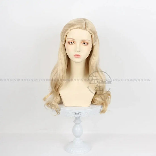 Glinda Wicked Cosplay Costume Disguise Adult Women Pink Dress Halo Roleplay Female Dresse Fantasy Outfit Halloween Carnival Suit SS69 25.69 only wig / One Size