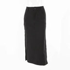 Goth Dark Elegant Mall Gothic Trumpet Women Midi Skirts Grunge High Waist Split Sexy Club Long Skirt Slim Party Streetwear - SS69