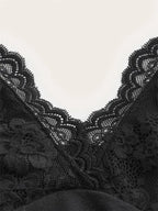 Goth Grunge Punk Black Lace Patchwork Halter Top Y2K - SS69