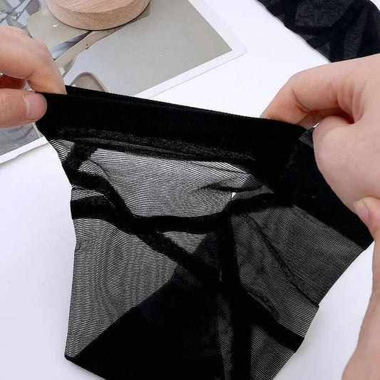 Gothic Lolita Stockings for Women Ultra-thin Transparent Silk Socks Thigh High Long Sock Y2k Girls Knee High Socks Stockings SS69