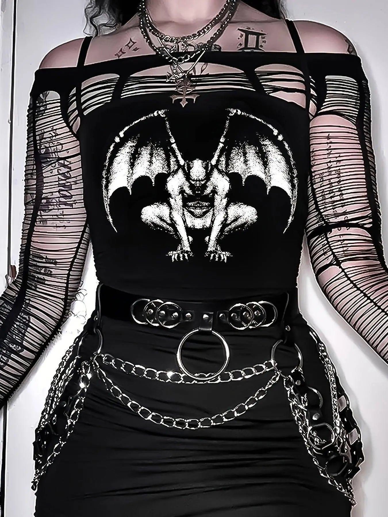 Graphic Print Tube Top, Y2K Summer Sleeveless Top, Women's Clothing - SS69