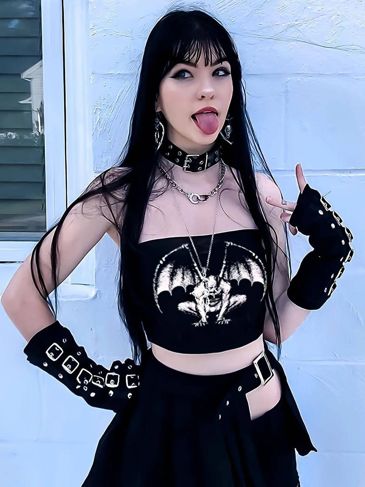 Graphic Print Tube Top, Y2K Summer Sleeveless Top, Women's Clothing - SS69