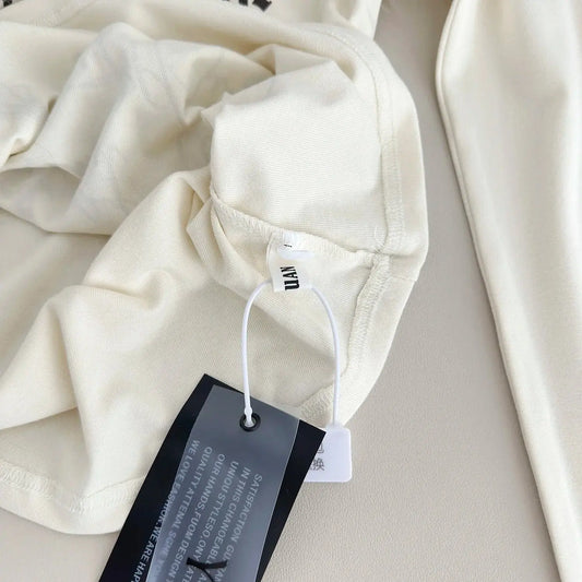 Gyaru Korean Fashion Clothing Autumn and Winter Women's Shoujo Y2k Coquette T-Shirt Slant Neck T-Shirt Long Sleeve Cropped Top SS69