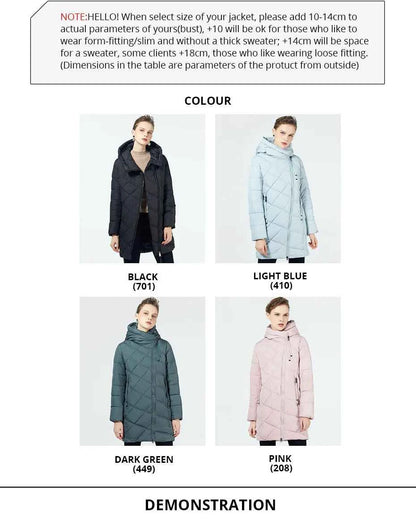 GASMAN 2022 Fashion Women Hooded Parka Down Winter Brand For Down Jacket Women Winter Thick Overcoat Women Jacets and Coat 18806