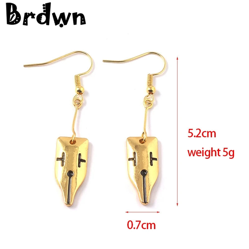 Brdwn JoJo Jean Pierre Polnareff Rohan Kishibe Bruno Bucciarati Kakyoin Noriaki Cosplay Earrings