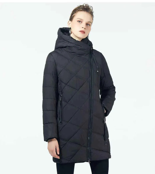 GASMAN 2022 Fashion Women Hooded Parka Down Winter Brand For Down Jacket Women Winter Thick Overcoat Women Jacets and Coat 18806
