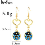 Brdwn JoJo Jean Pierre Polnareff Rohan Kishibe Bruno Bucciarati Kakyoin Noriaki Cosplay Earrings