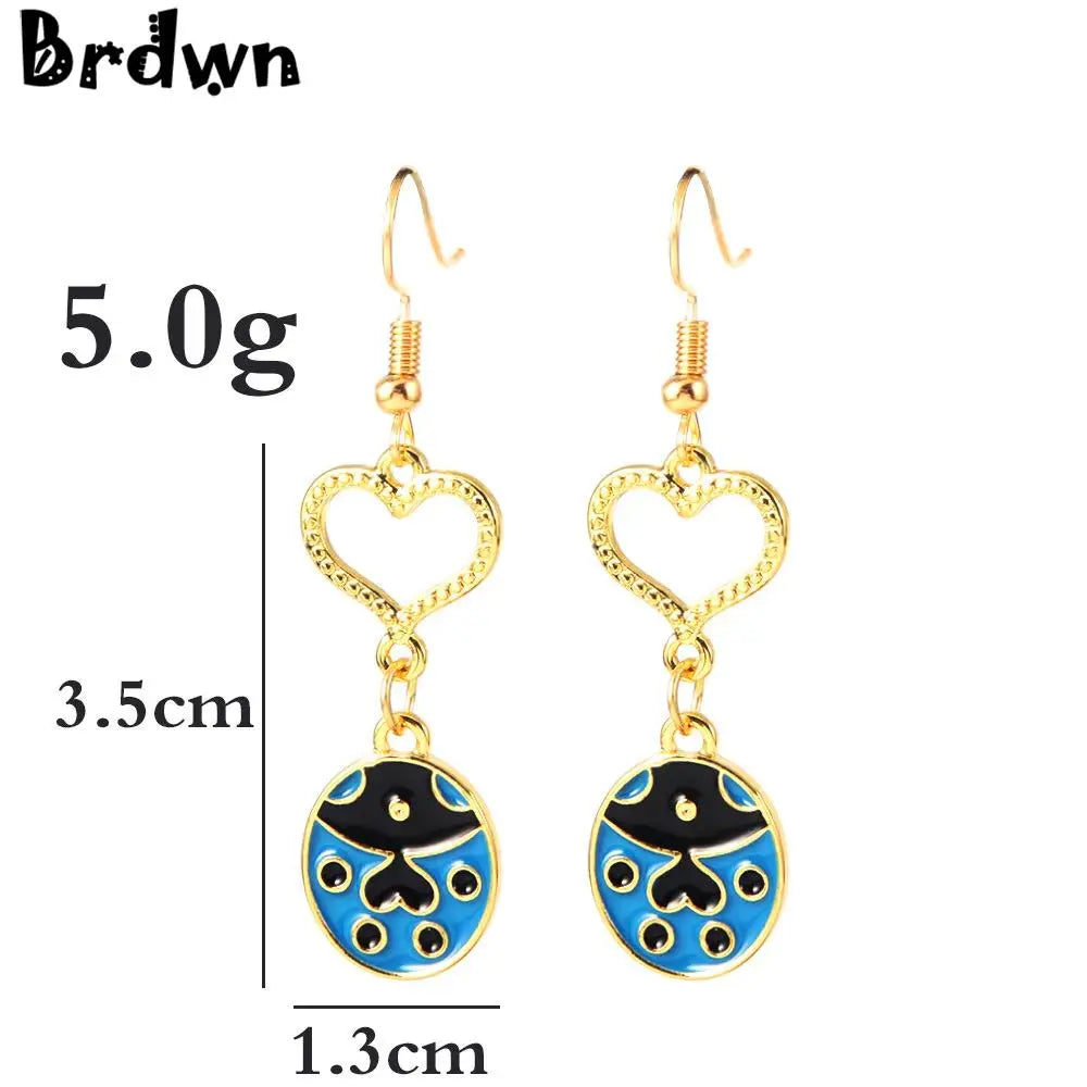 Brdwn JoJo Jean Pierre Polnareff Rohan Kishibe Bruno Bucciarati Kakyoin Noriaki Cosplay Earrings