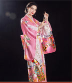 Traditional Japanese Yukata Kimono with Obi - Women's Evening Dress