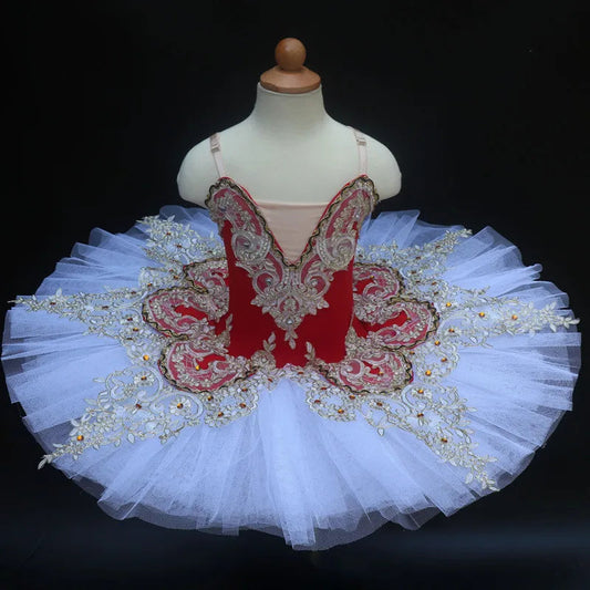Professional Platter Tutu Black White Red Ballet Dance Costume For Women Tutu Ballet Adult Ballet Dance Skirt With Underwear SS69