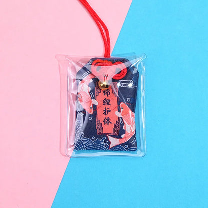 Japanese Prayer Omamori Pray Fortune Beauty Health Safety Lucky Charms Wealth Bag Guard Talisman Pendant Keychain Couple Gift - SS69