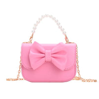 New Style Mini Fashion Messenger Bag for Girls Children's PU Shoulder Bag with Zipper Closure Solid Color Coin Purse