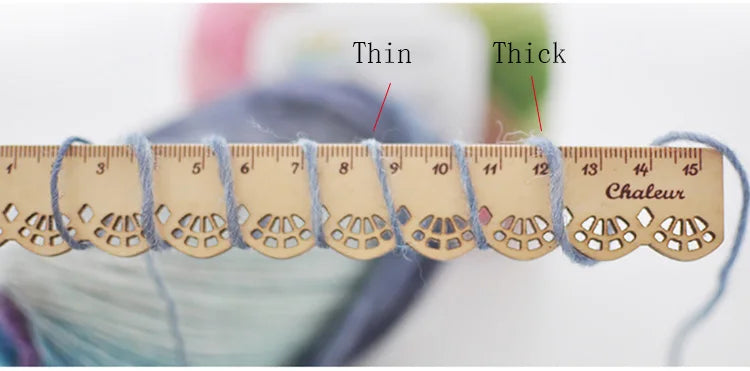 100% Wool Yarn Rainbow Color for Hand Knitting Crochet Plush Thickness Lanas Thread DIY Soft Scarf Shawl Sweater Free Shipping