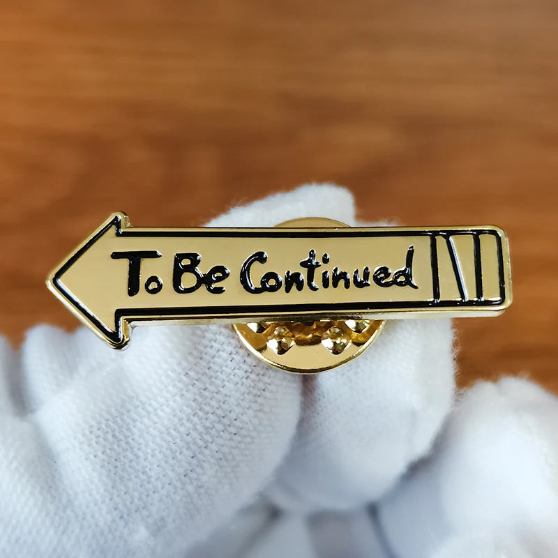 JoJos Bizarre Adventure Golden Wind Pins To Be Continued Arrow Badge JJBA Anime Art Collectible Brooch