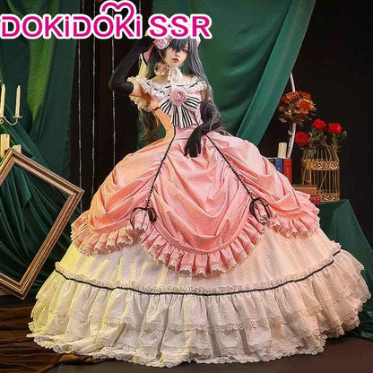 DokiDoki-SSR Ciel Phantomhive Cosplay Women Evening Dress Bustle Costume