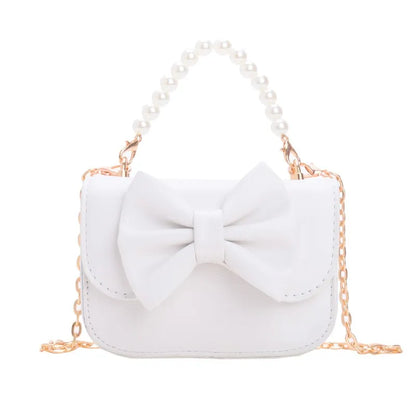 New Style Mini Fashion Messenger Bag for Girls Children's PU Shoulder Bag with Zipper Closure Solid Color Coin Purse